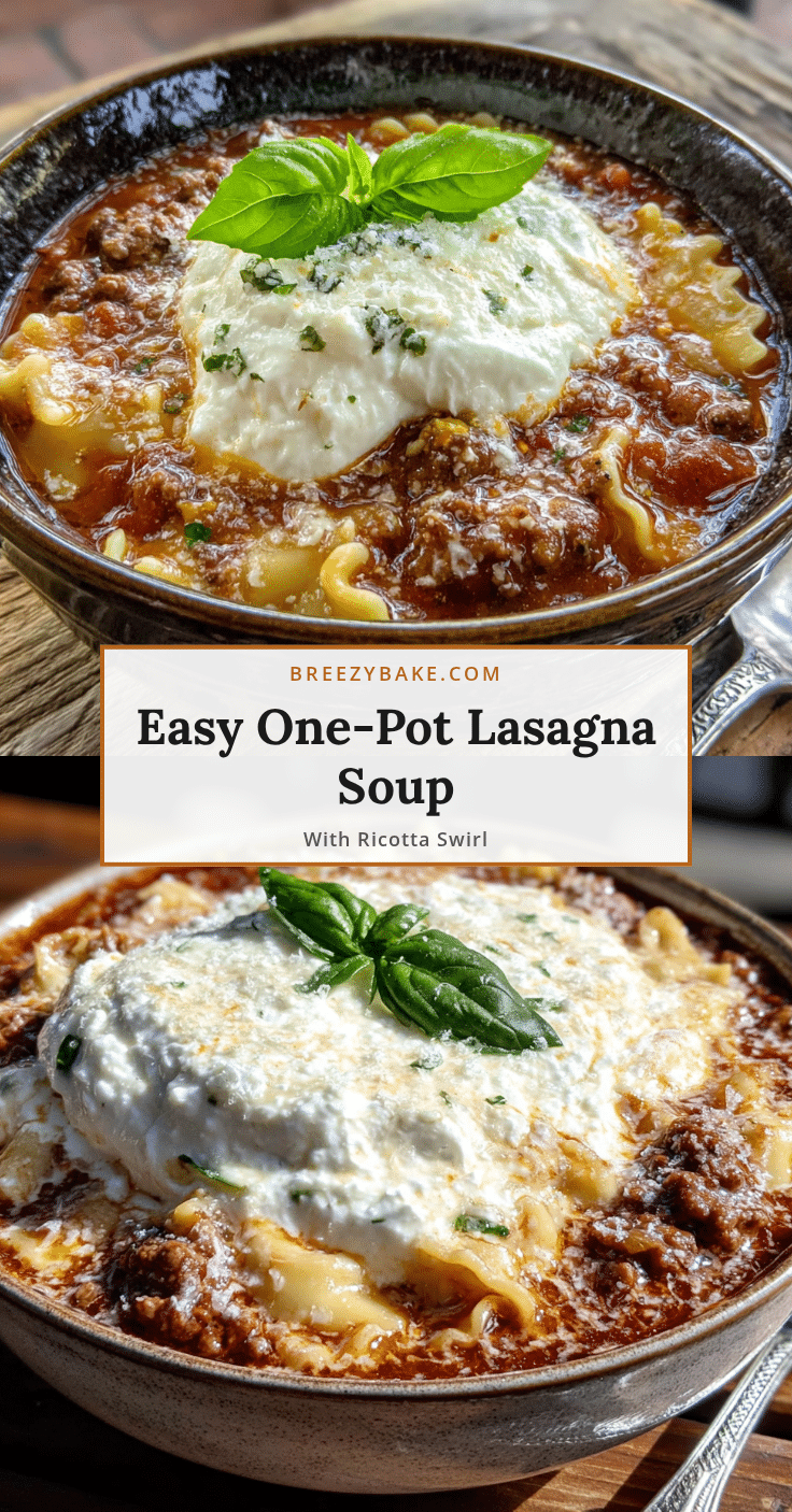 one pot lasagna soup recipe
