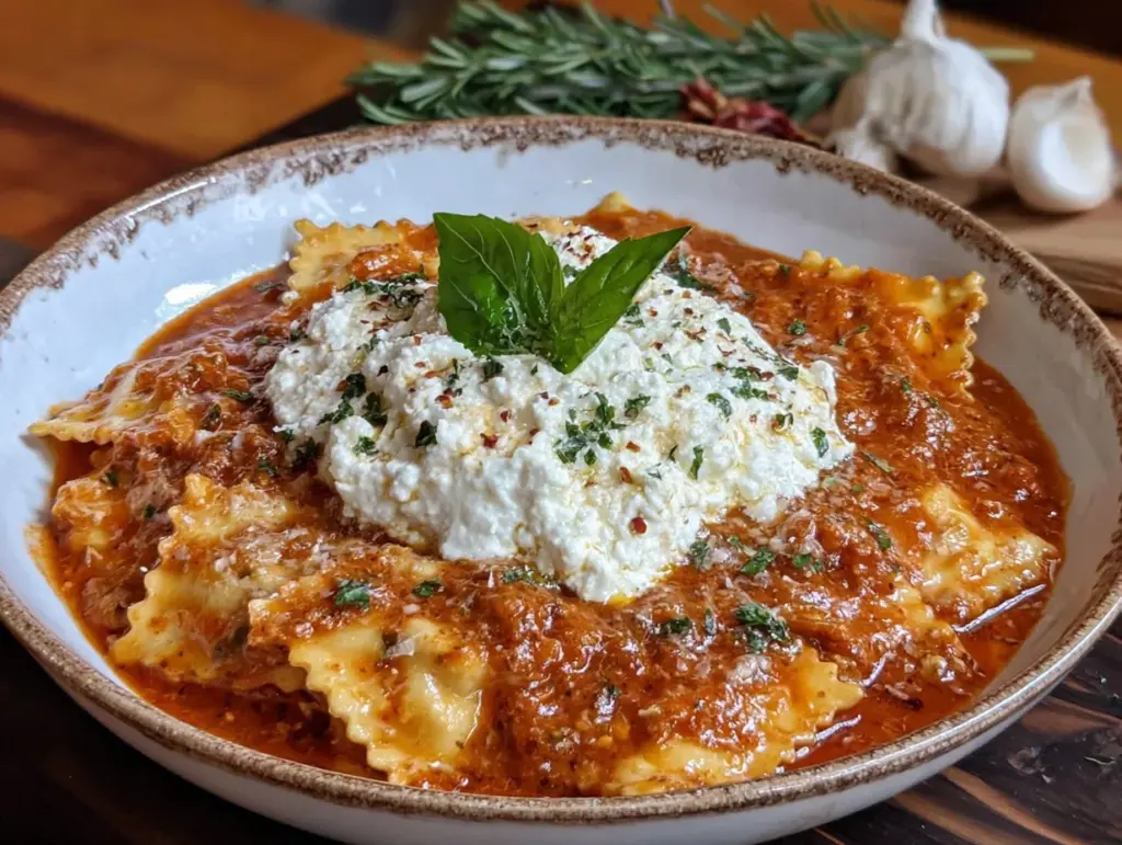 one-pot lasagna soup with ricotta - featured image