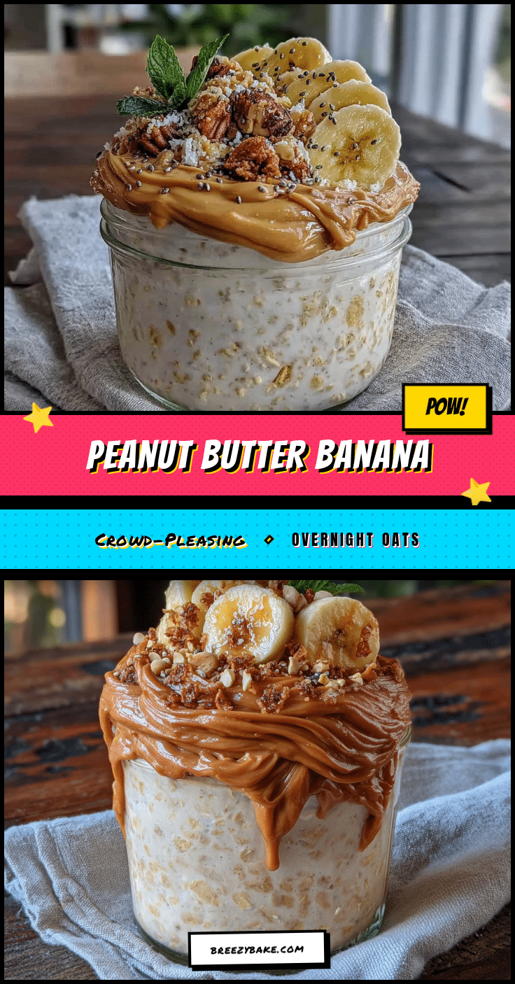 peanut butter banana overnight oats recipe