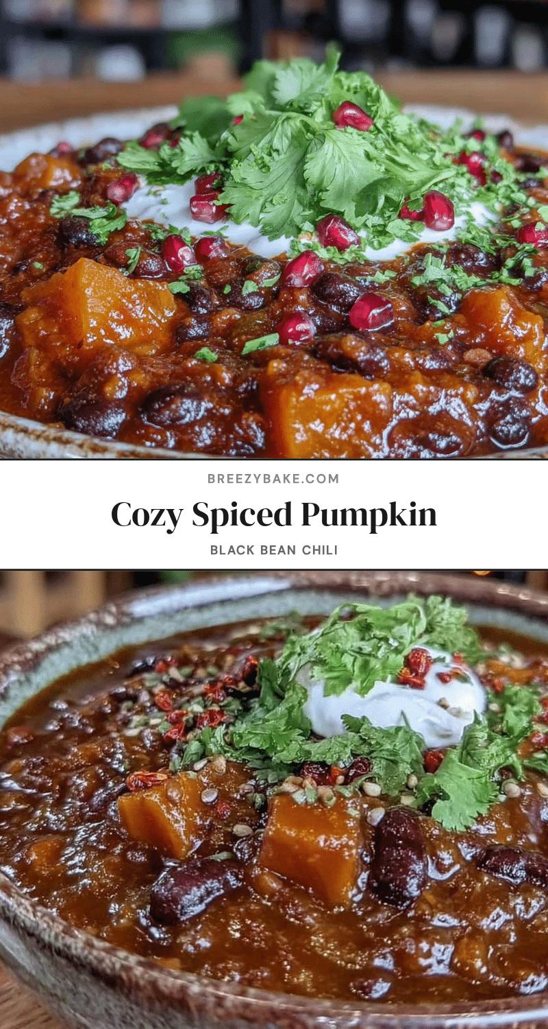 pumpkin black bean chili recipe