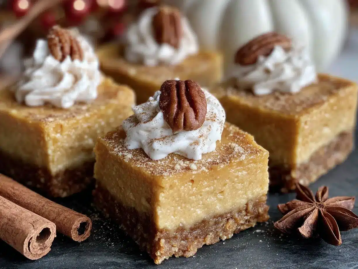 pumpkin cheesecake bars with gingersnap crust preparation steps