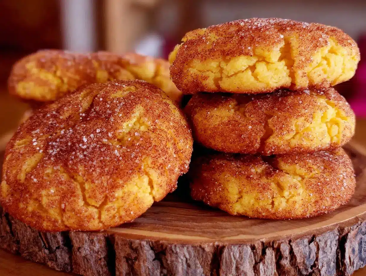 pumpkin snickerdoodle cookies preparation steps