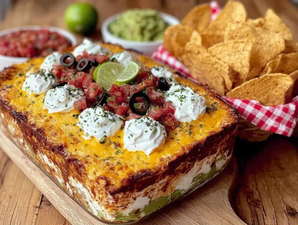 quick seven-layer dip - featured image