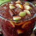 quick slow cooker apple cider sangria - featured image