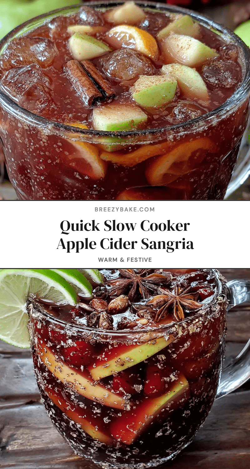 quick slow cooker apple cider sangria recipe