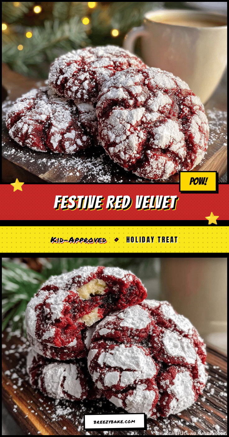 red velvet crinkle cookies recipe
