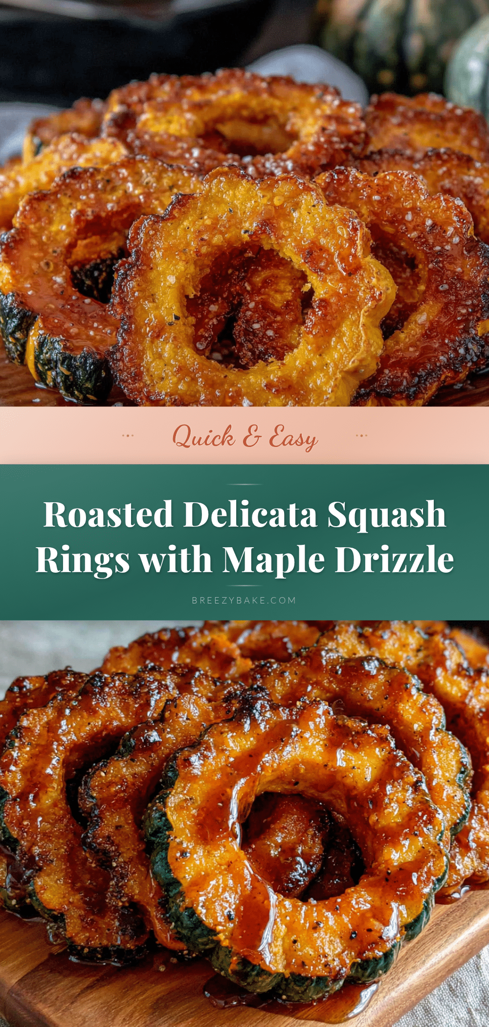 roasted delicata squash rings recipe