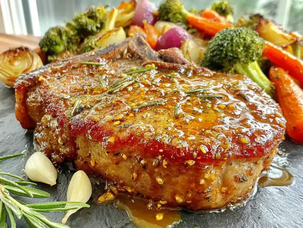 sheet pan pork chops - featured image