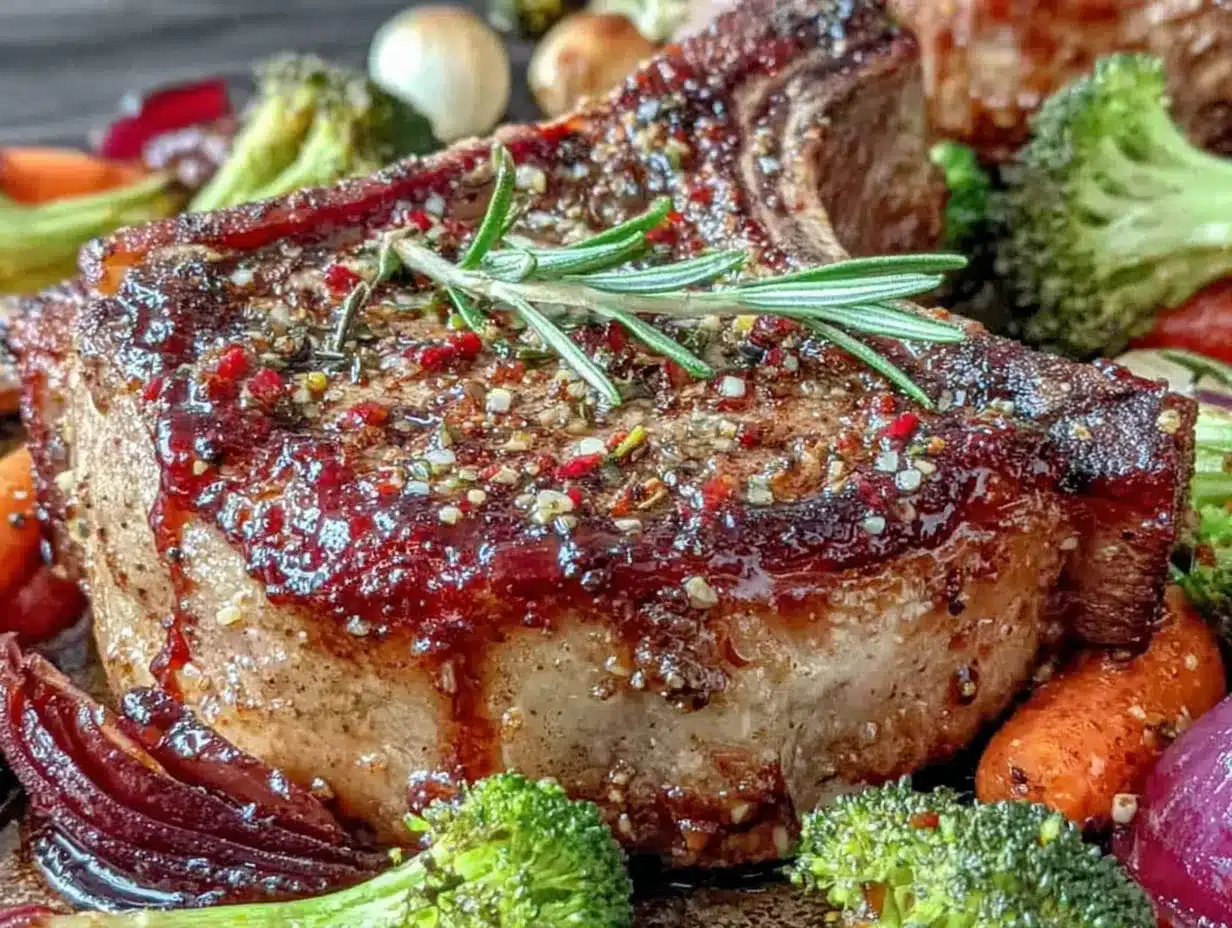 sheet pan pork chops preparation steps