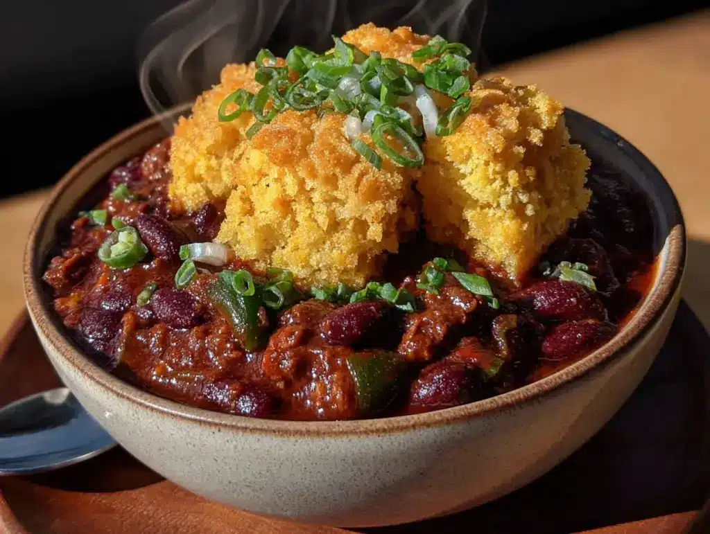 slow cooker football chili - featured image
