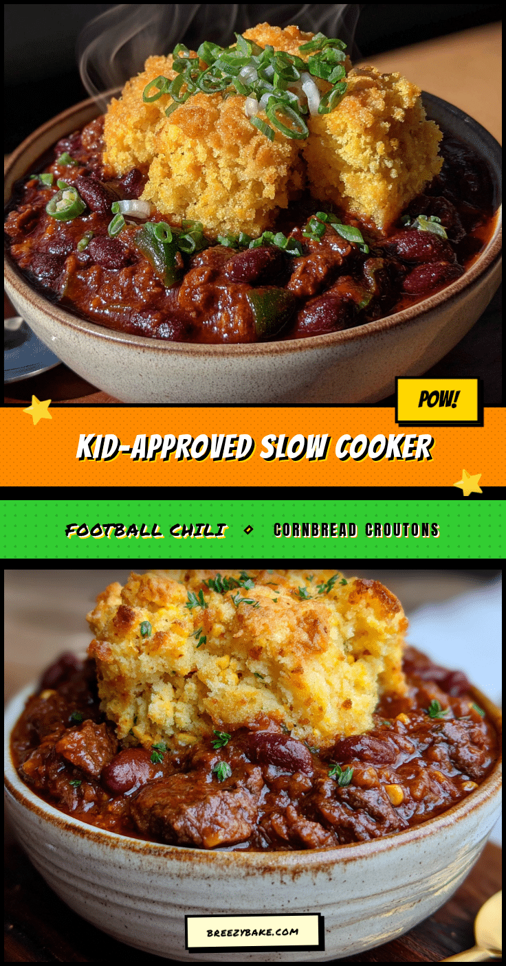 slow cooker football chili recipe