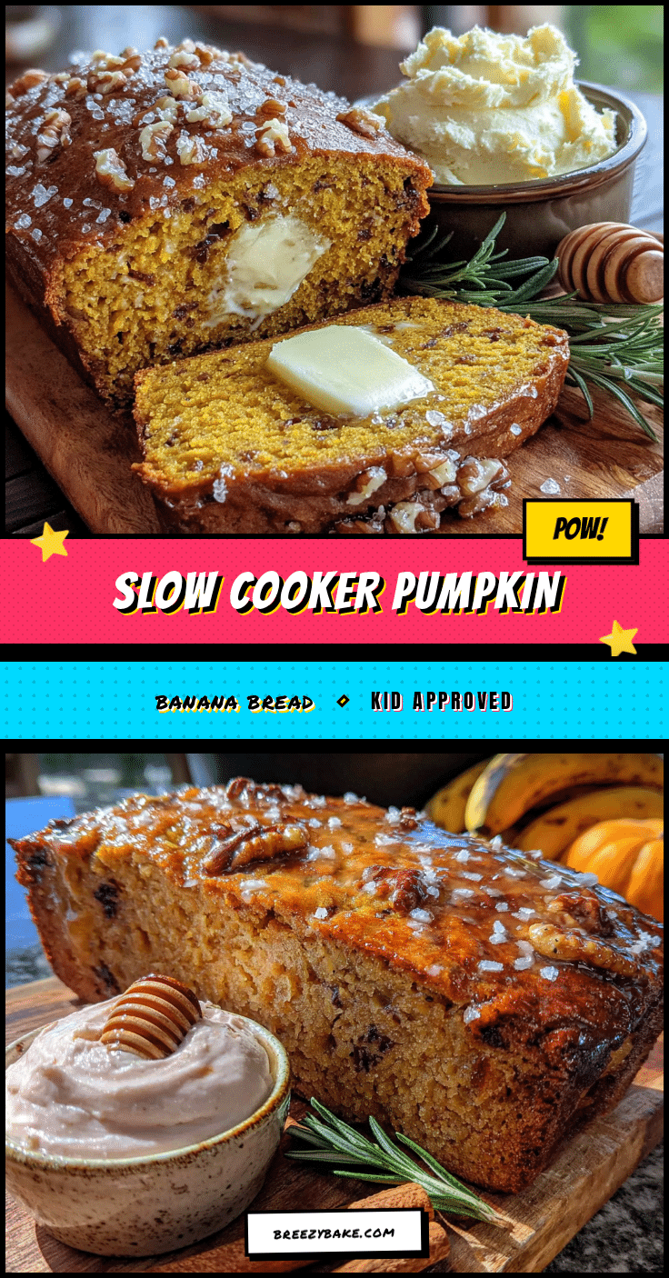 slow cooker pumpkin banana bread recipe