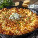 spider web buffalo chicken dip - featured image