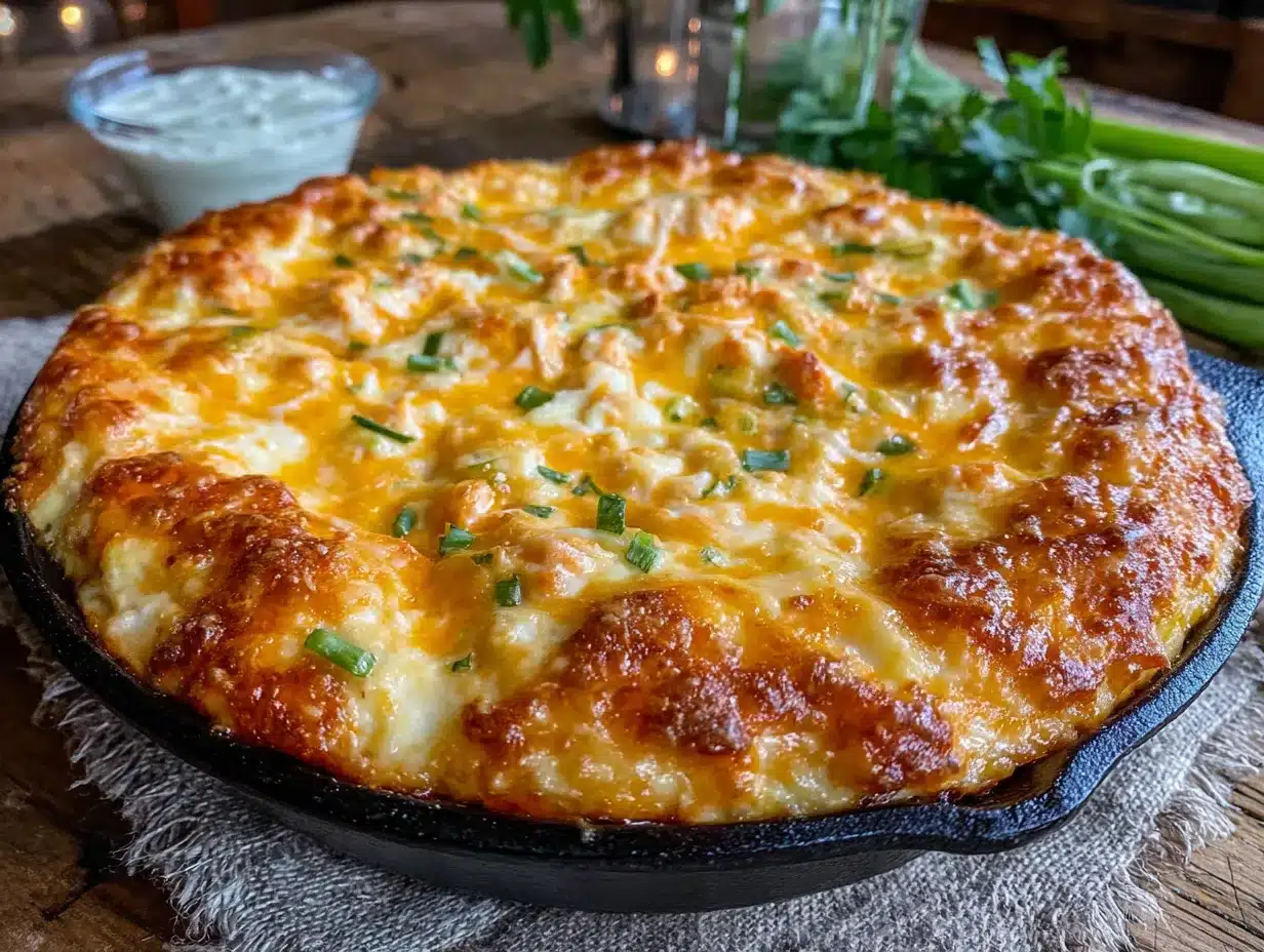 spider web buffalo chicken dip preparation steps
