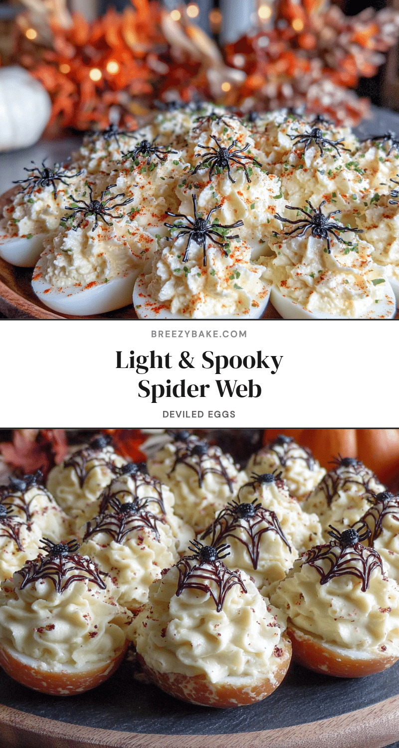 spider web deviled eggs recipe