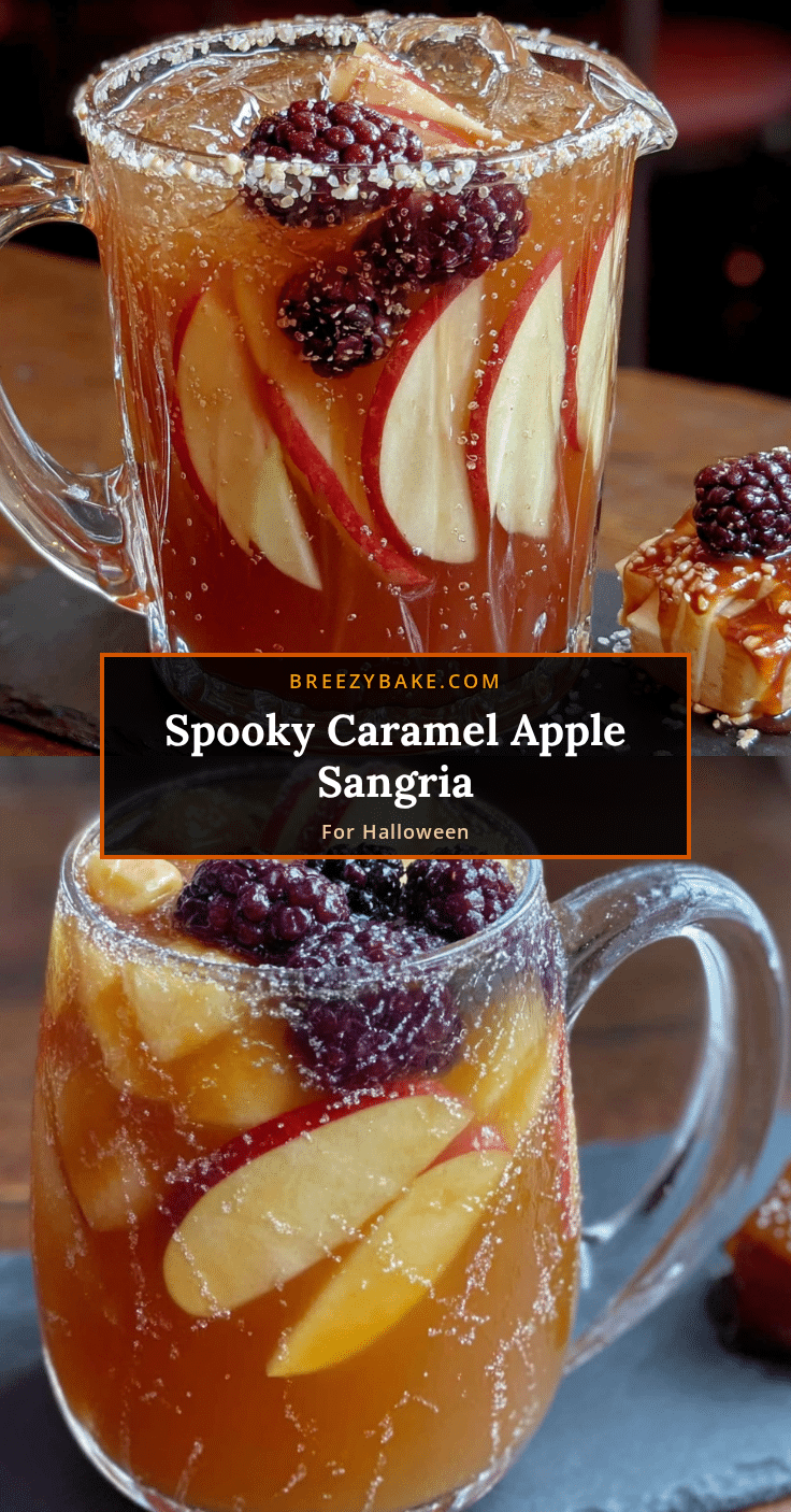spooky caramel apple sangria recipe