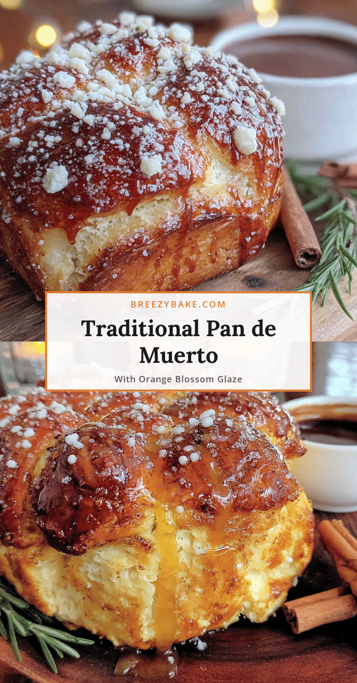 Traditional Pan de Muerto with Orange Blossom Glaze recipe