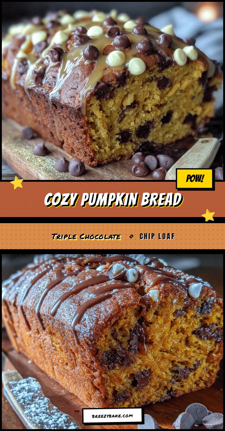triple chocolate chip pumpkin bread recipe