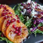 winter persimmon and pomegranate salad - featured image