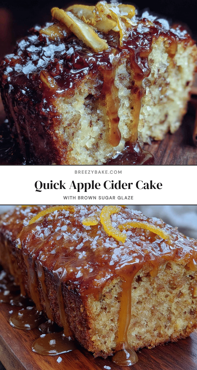 apple cider cake with brown sugar glaze recipe