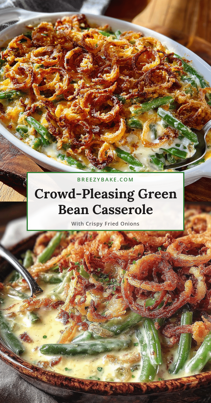 best easy green bean casserole with crispy fried onions recipe