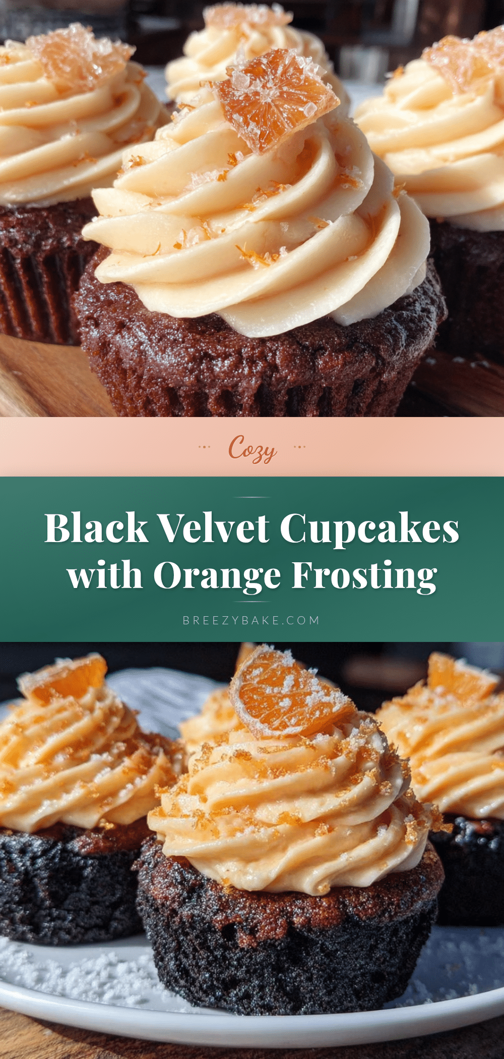 black velvet cupcakes with orange frosting recipe