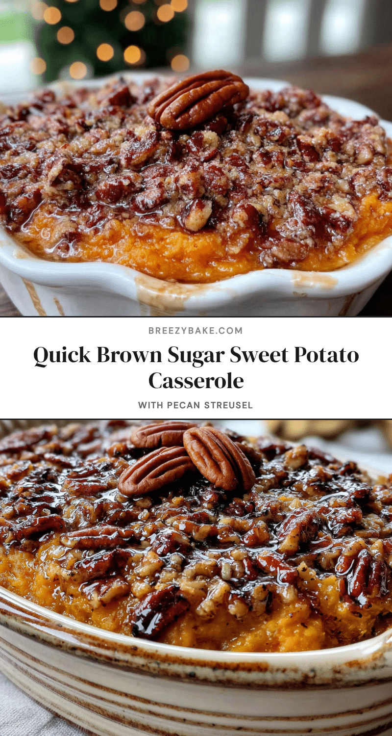 brown sugar sweet potato casserole with pecan streusel recipe