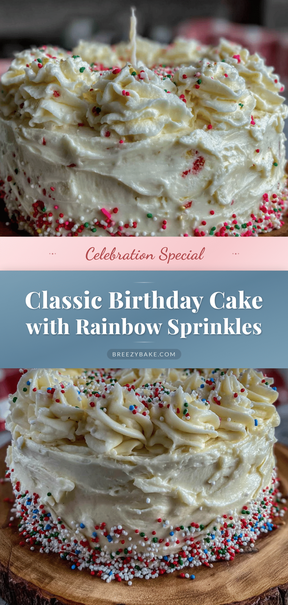 classic birthday cake with rainbow sprinkles recipe
