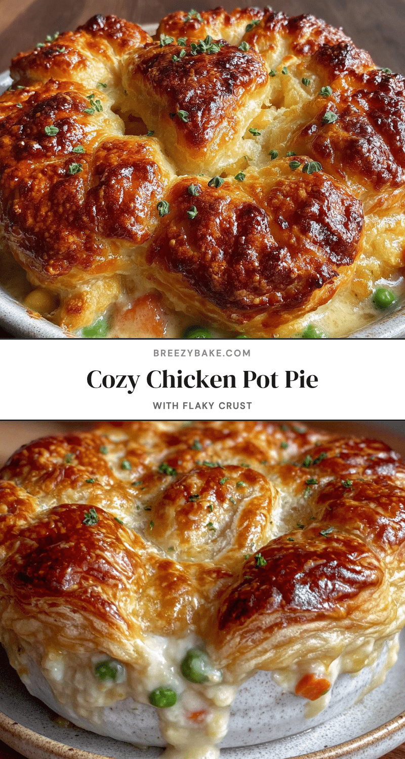 cozy chicken pot pie with flaky crust recipe