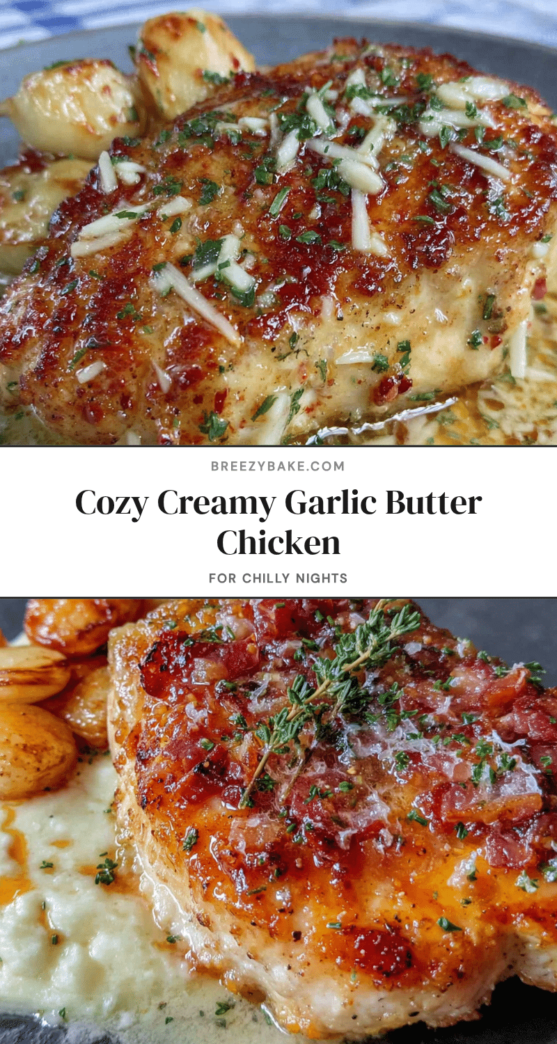 cozy creamy garlic butter chicken recipe