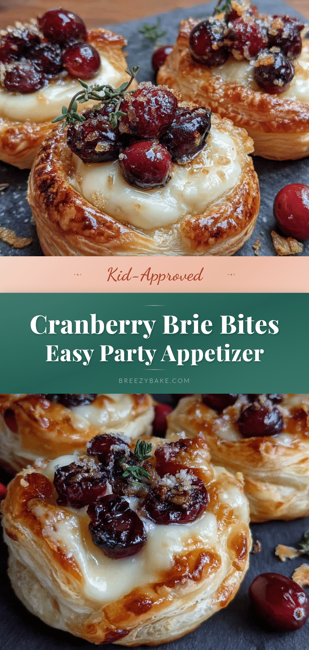 cranberry brie bites recipe