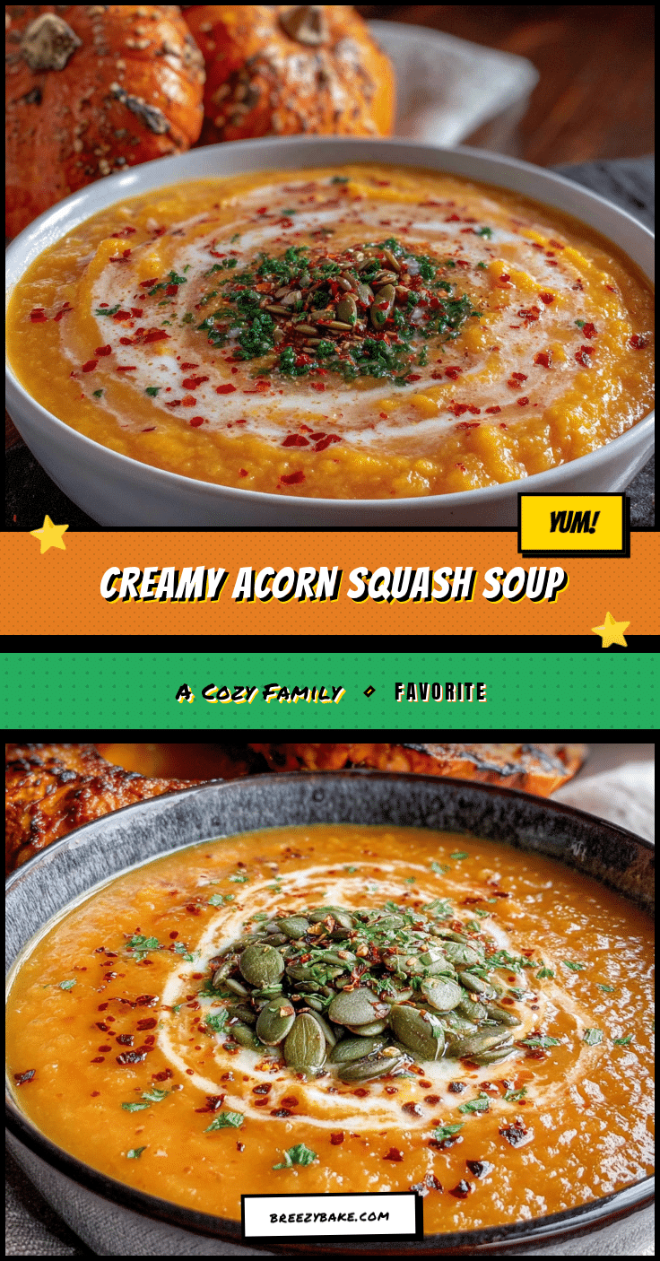 creamy acorn squash soup recipe
