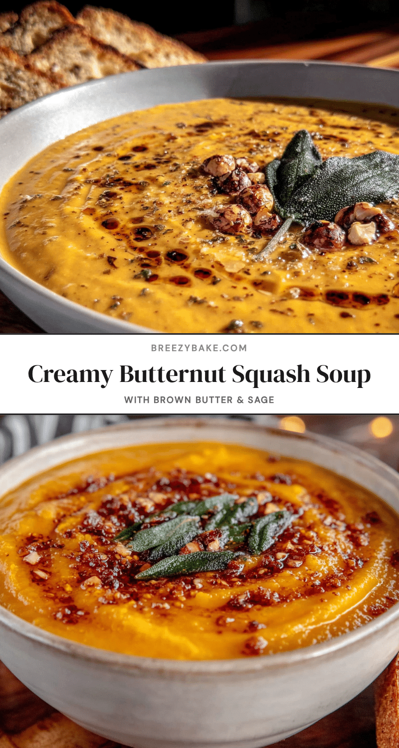 creamy butternut squash soup recipe