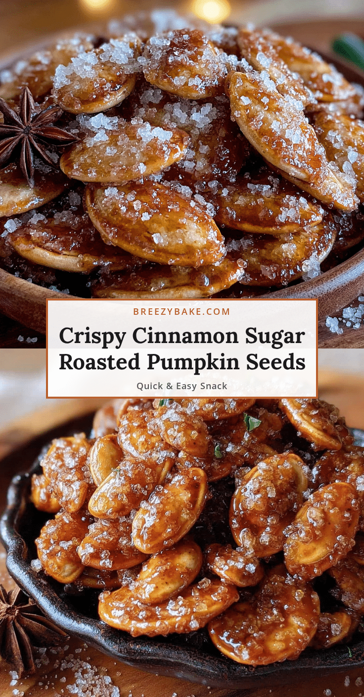 crispy cinnamon sugar roasted pumpkin seeds recipe