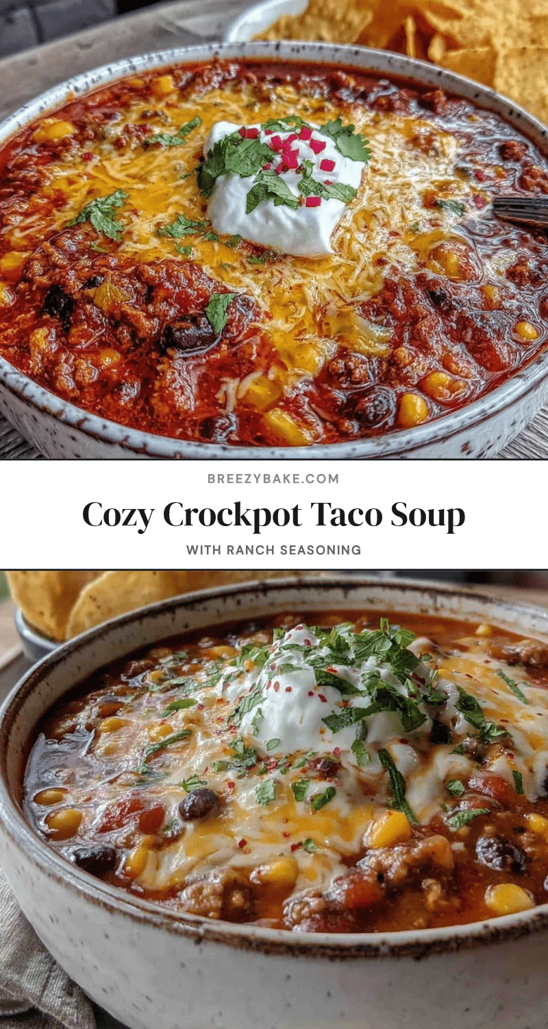 crockpot taco soup with ranch seasoning recipe