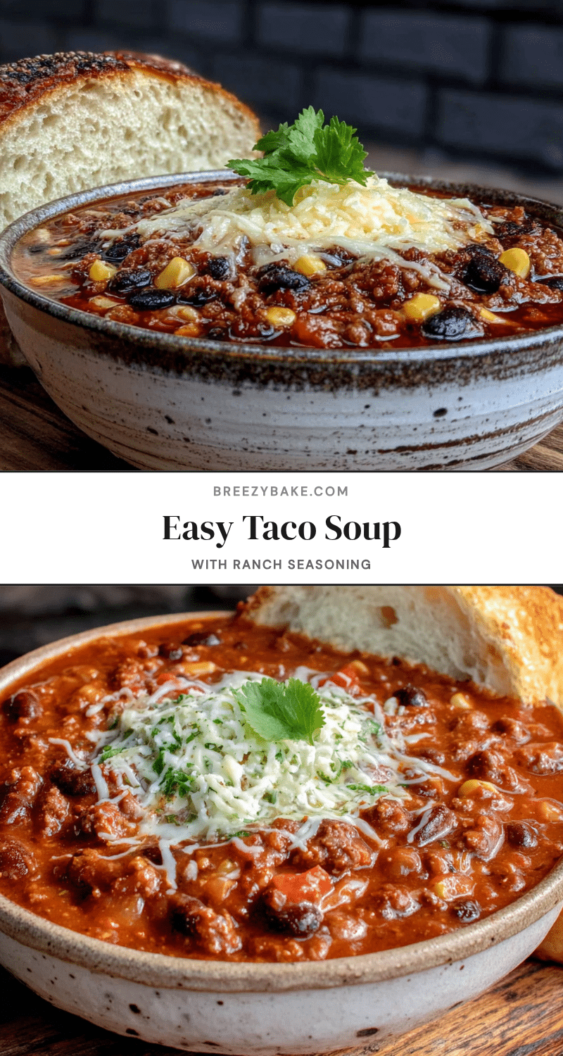easy taco soup with ranch seasoning recipe