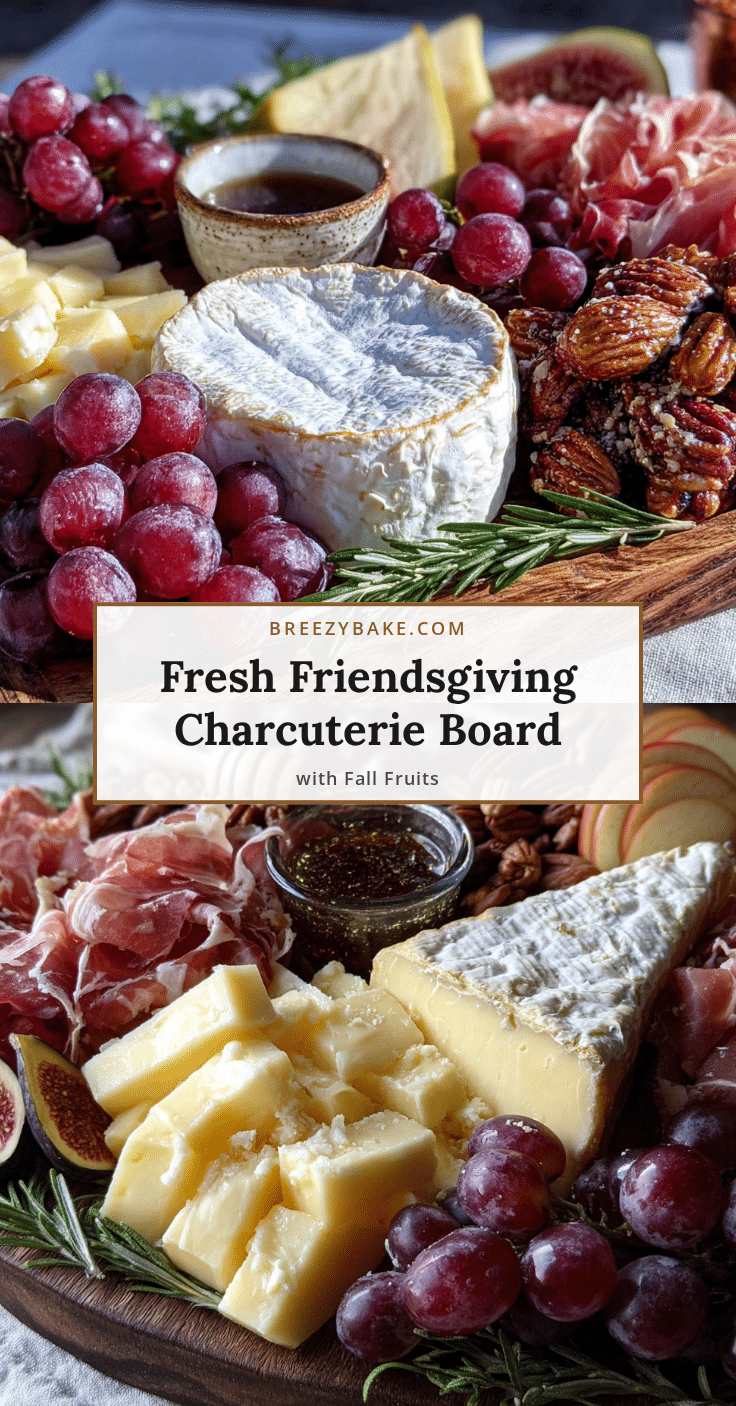 fresh friendsgiving charcuterie board with fall fruits recipe