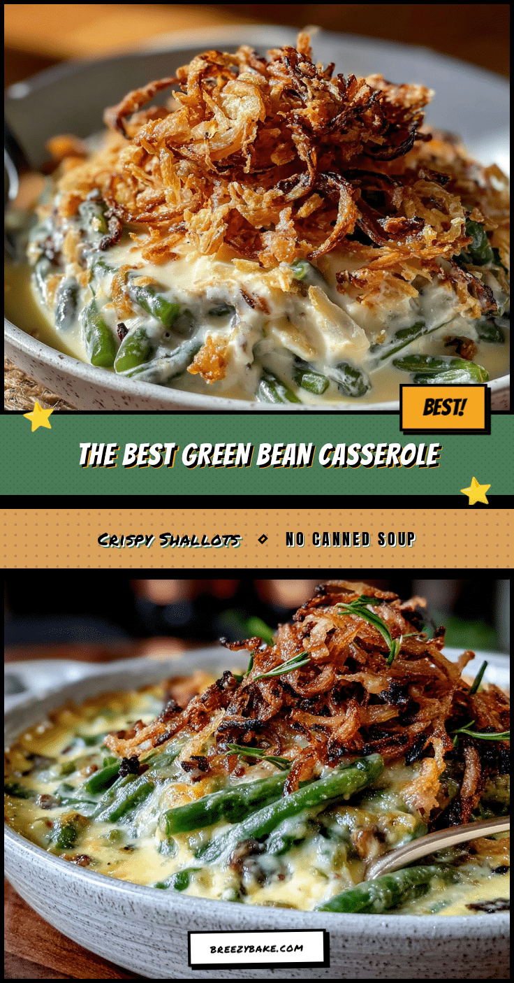 green bean casserole with crispy shallots recipe