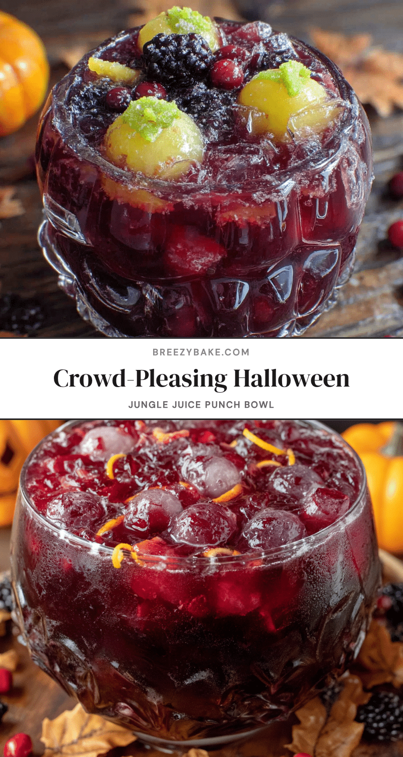 Halloween Jungle Juice Punch Bowl recipe