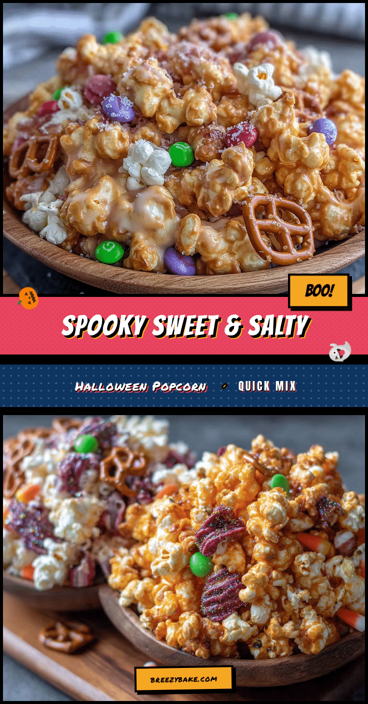 Halloween popcorn mix recipe