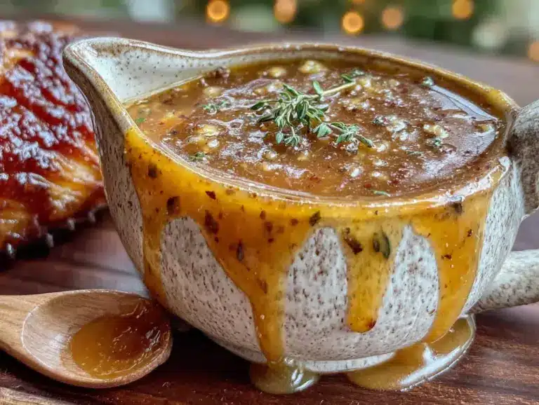 homemade turkey gravy - featured image