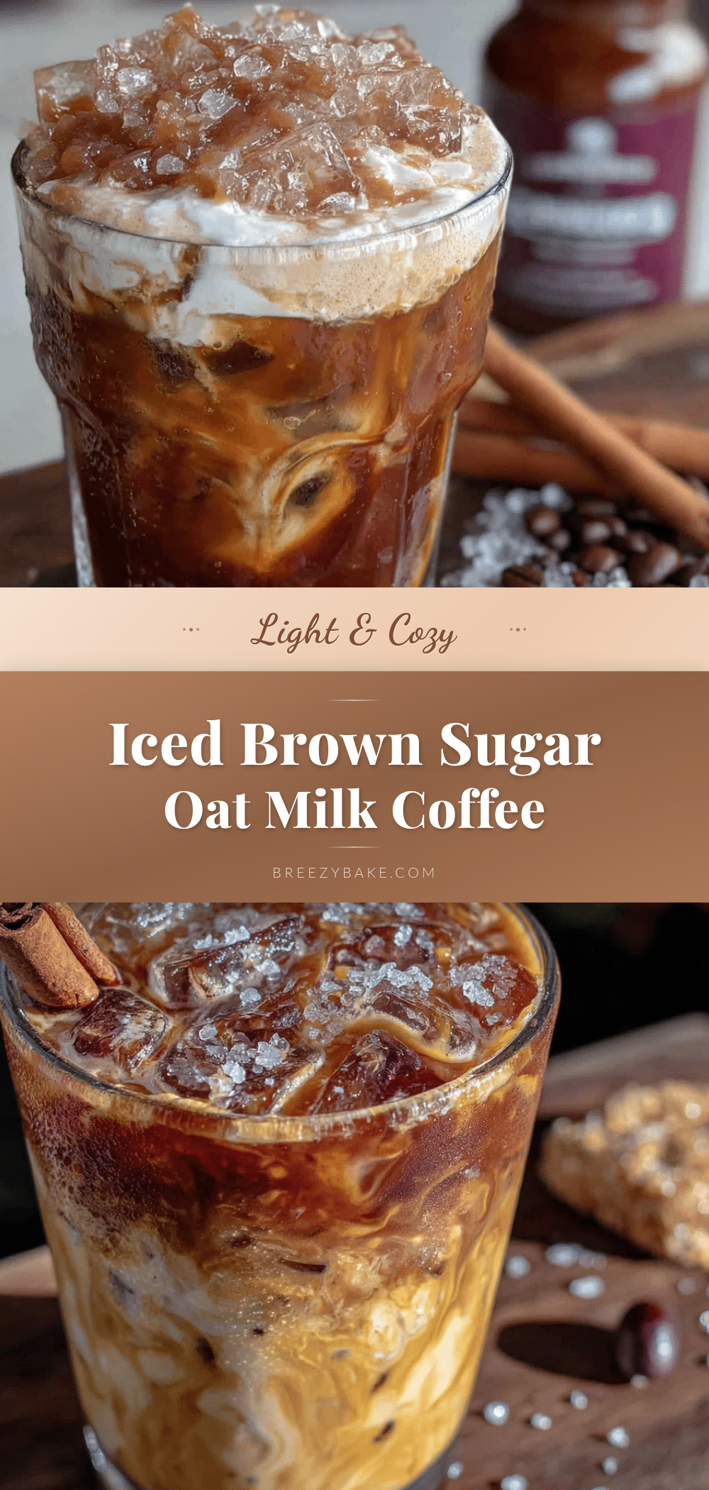 iced brown sugar oat milk coffee recipe