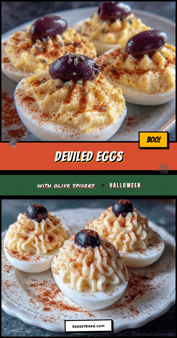 Kid-Friendly Halloween Deviled Eggs recipe