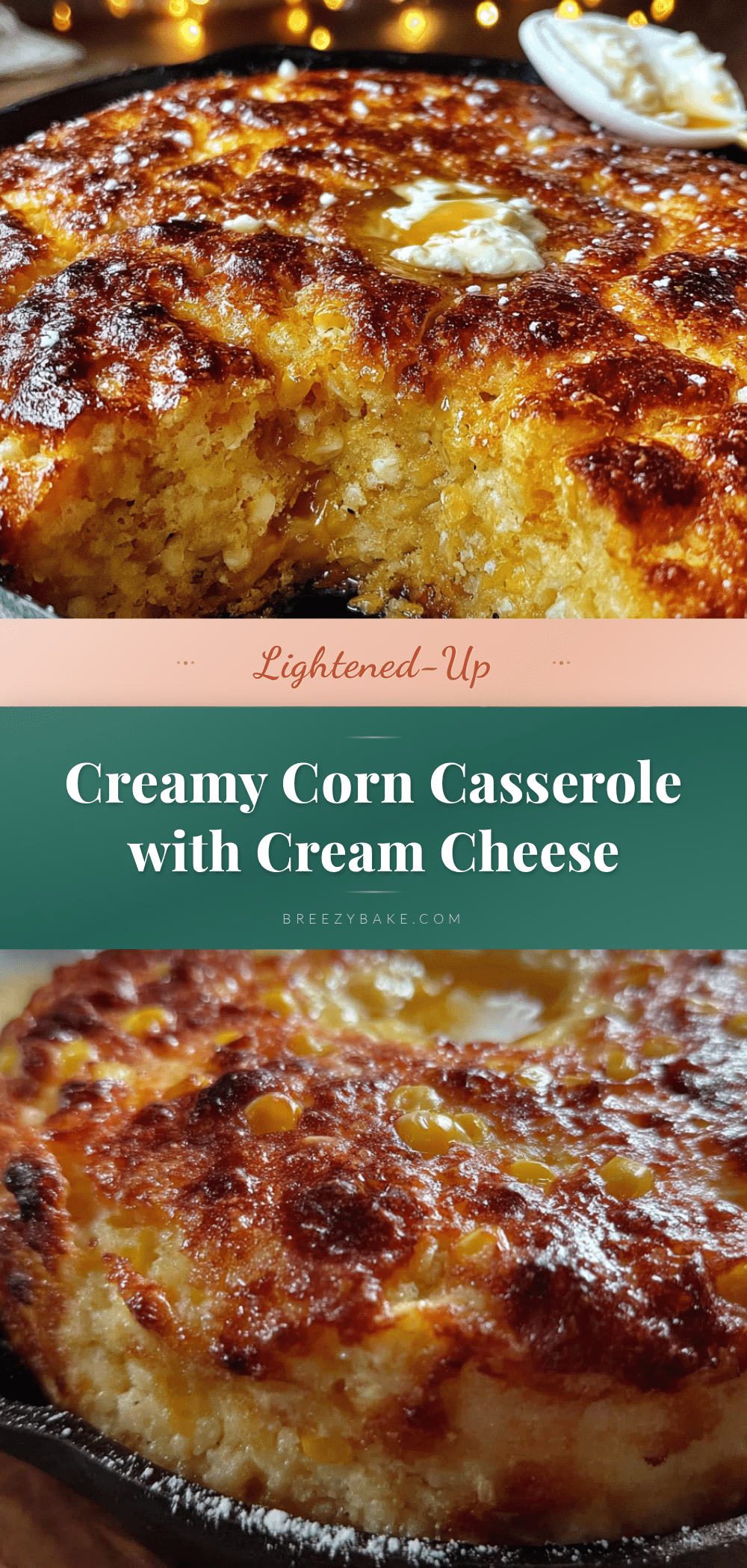 lightened up creamy corn casserole recipe