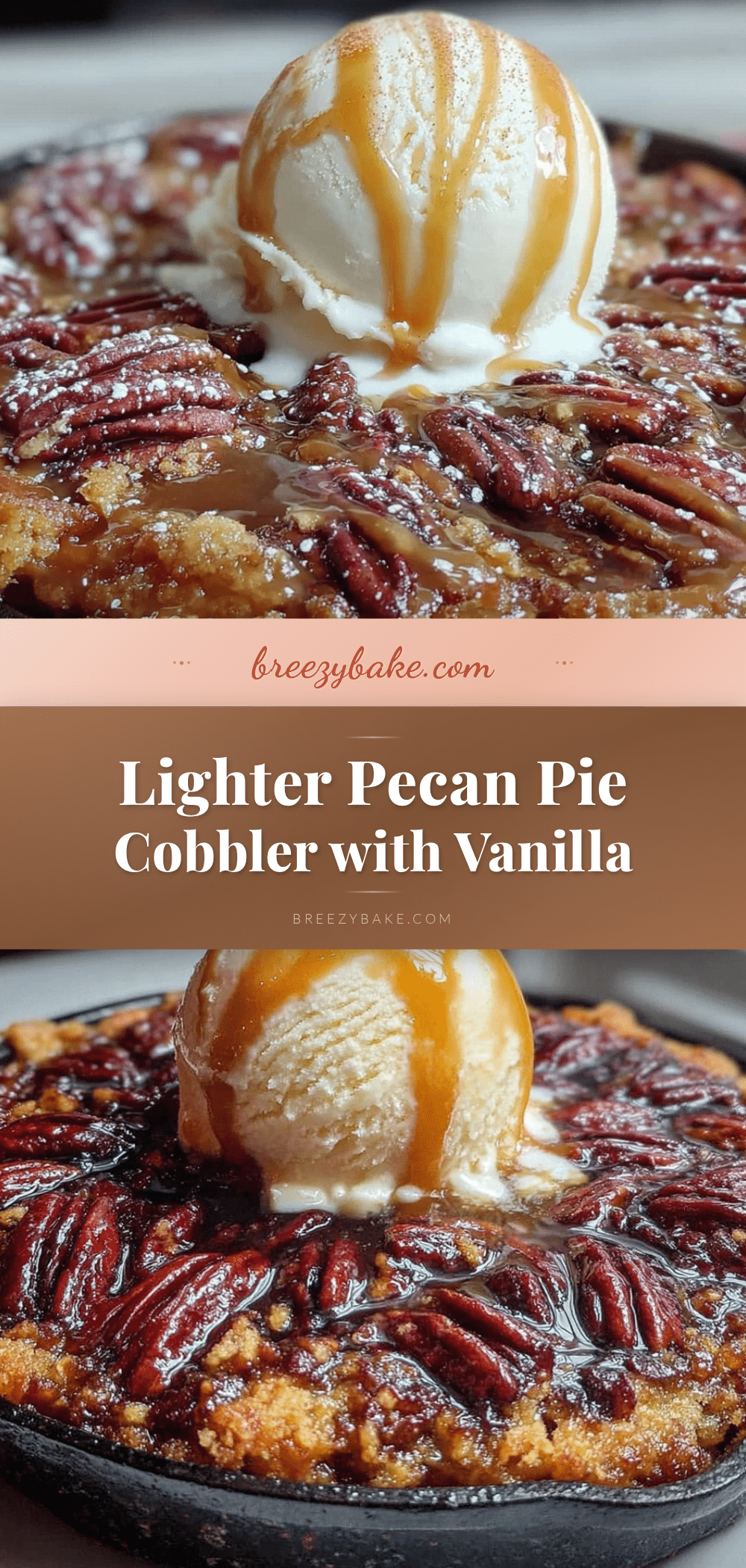 lighter pecan pie cobbler recipe
