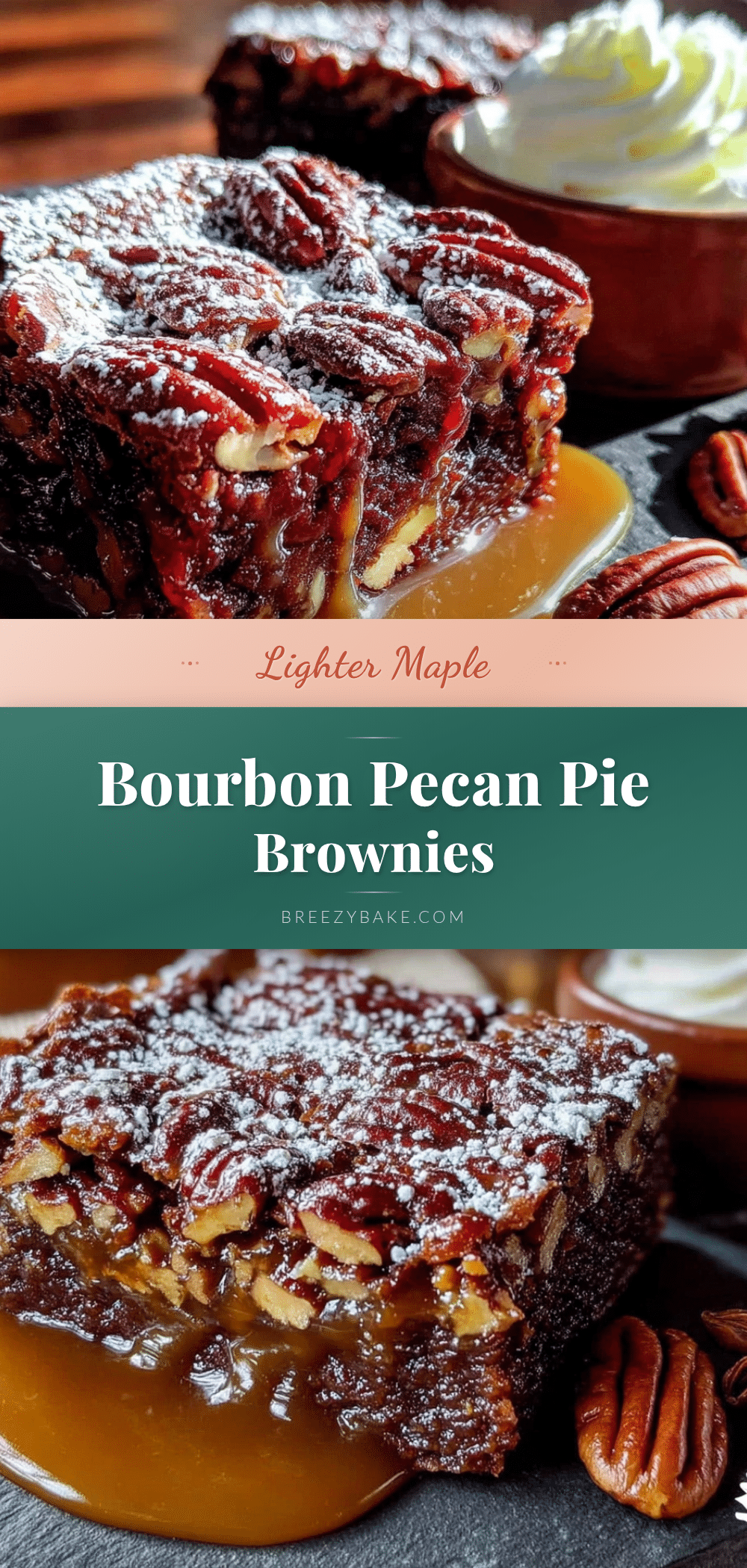 maple bourbon pecan pie brownies recipe