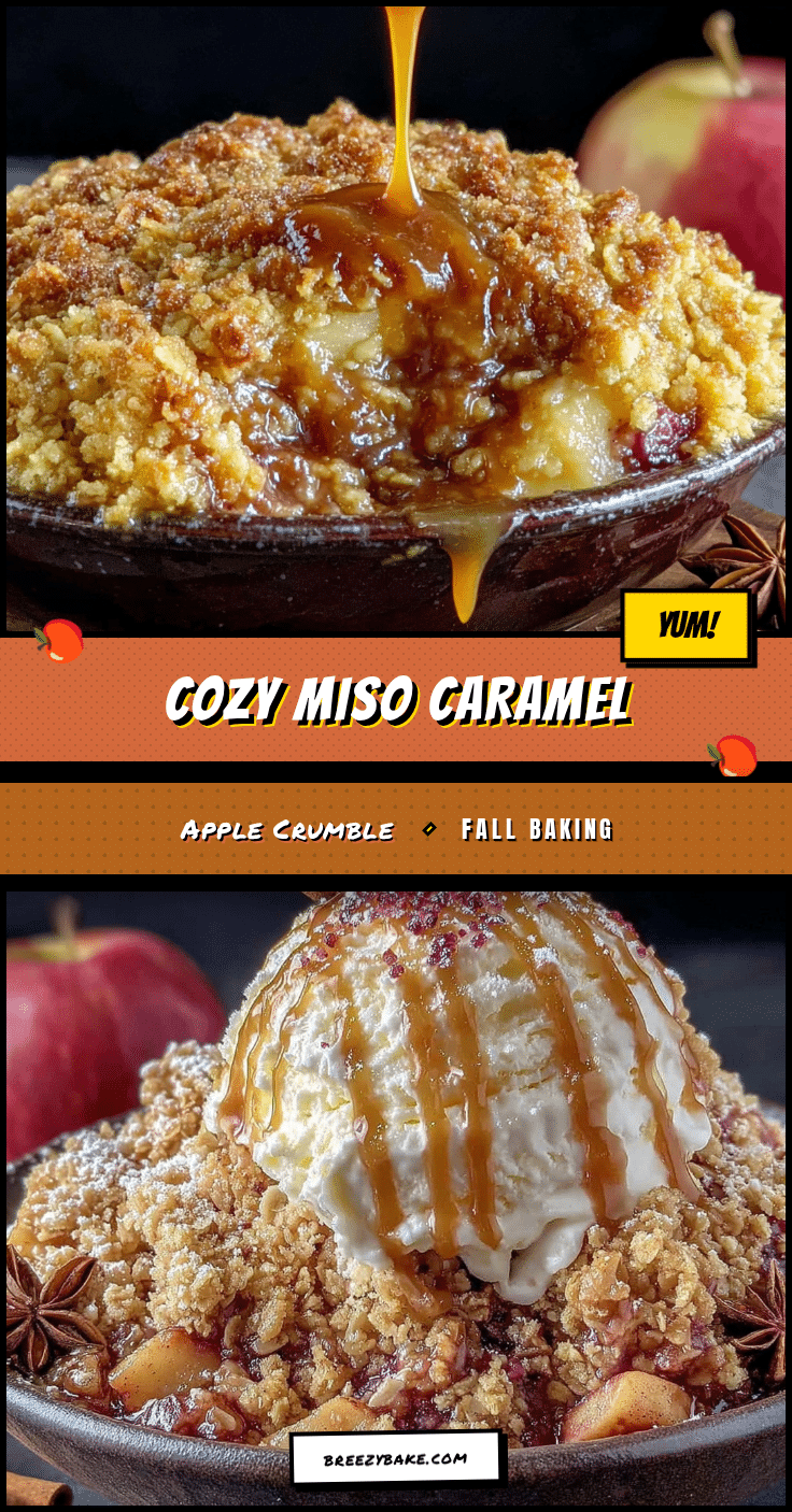 miso caramel apple crumble recipe