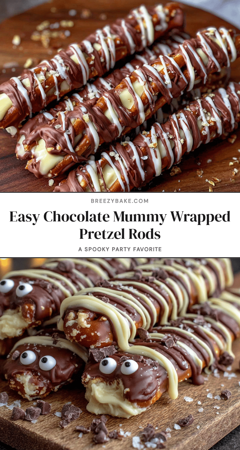 mummy pretzel rods recipe