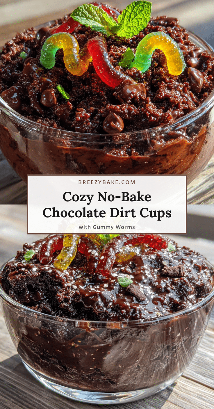 no-bake chocolate dirt cups recipe
