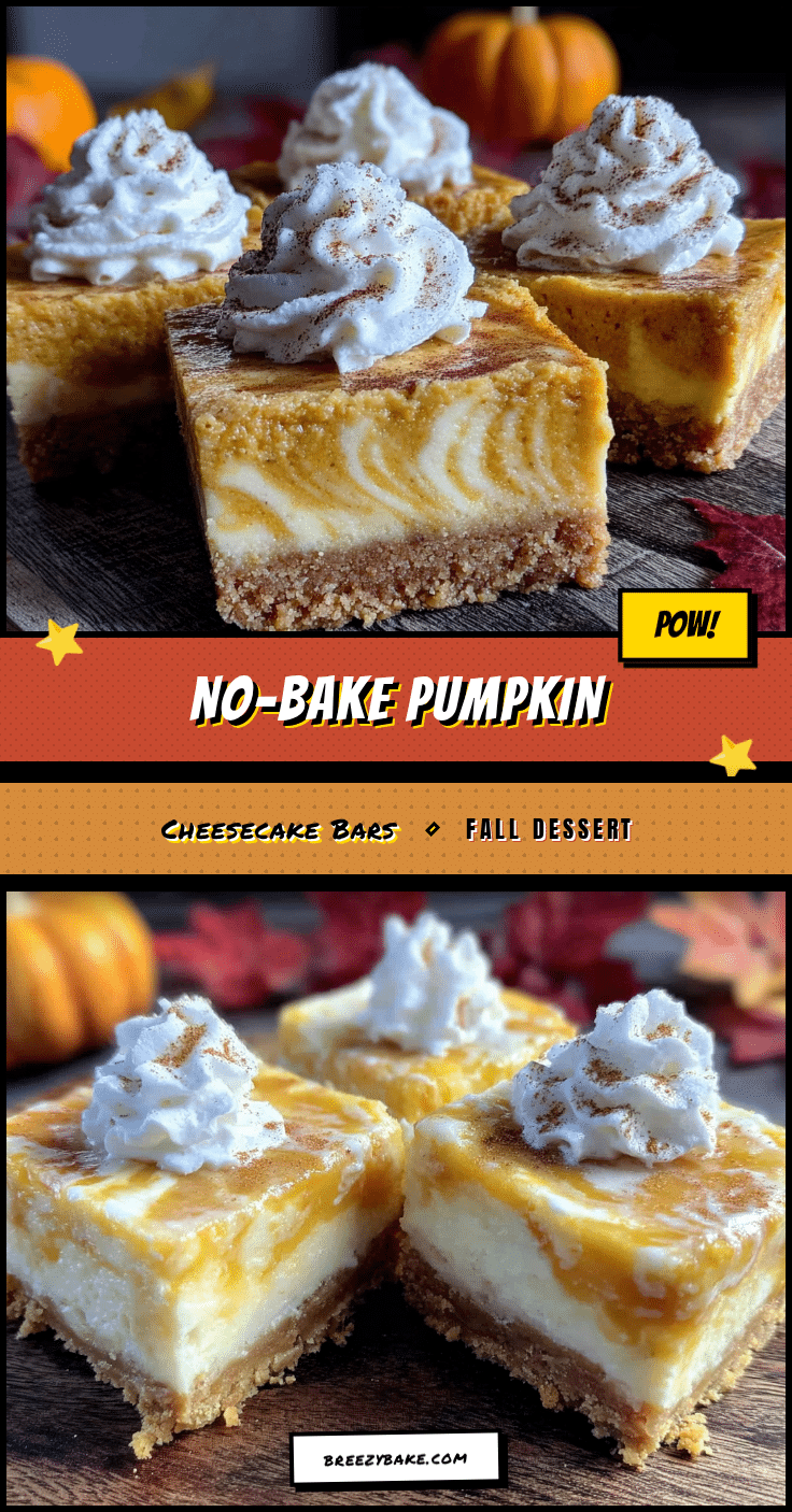 no-bake pumpkin cheesecake bars recipe